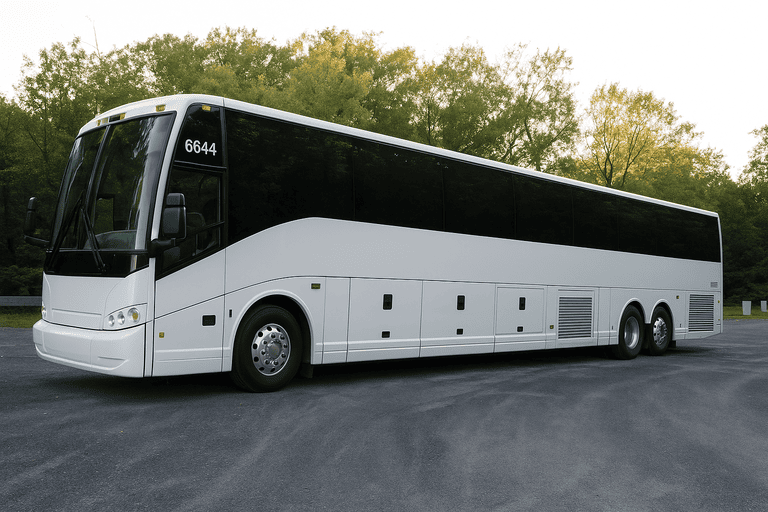 exterior of Bowling Green Minibus Company coach bus