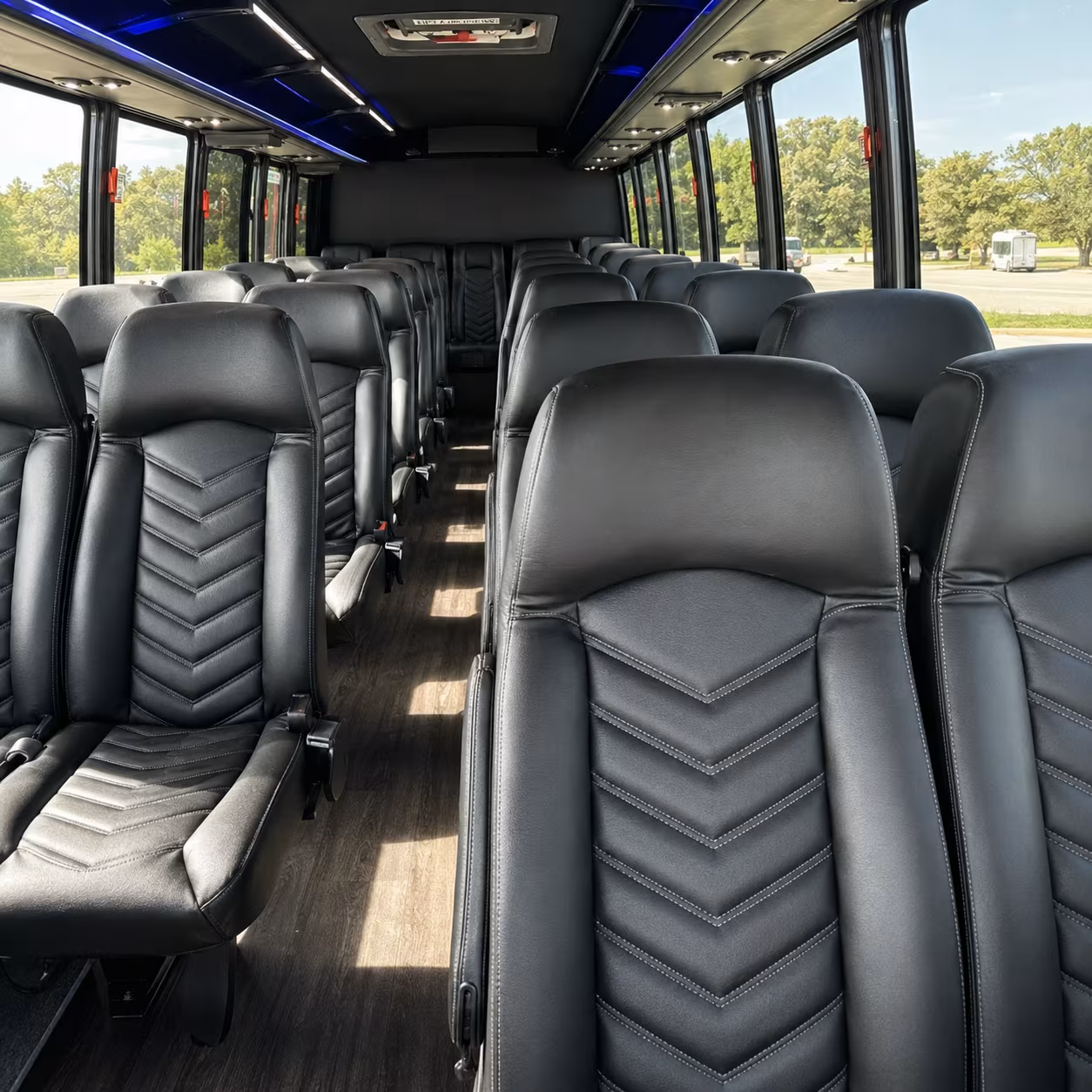 35 passenger minibus inside