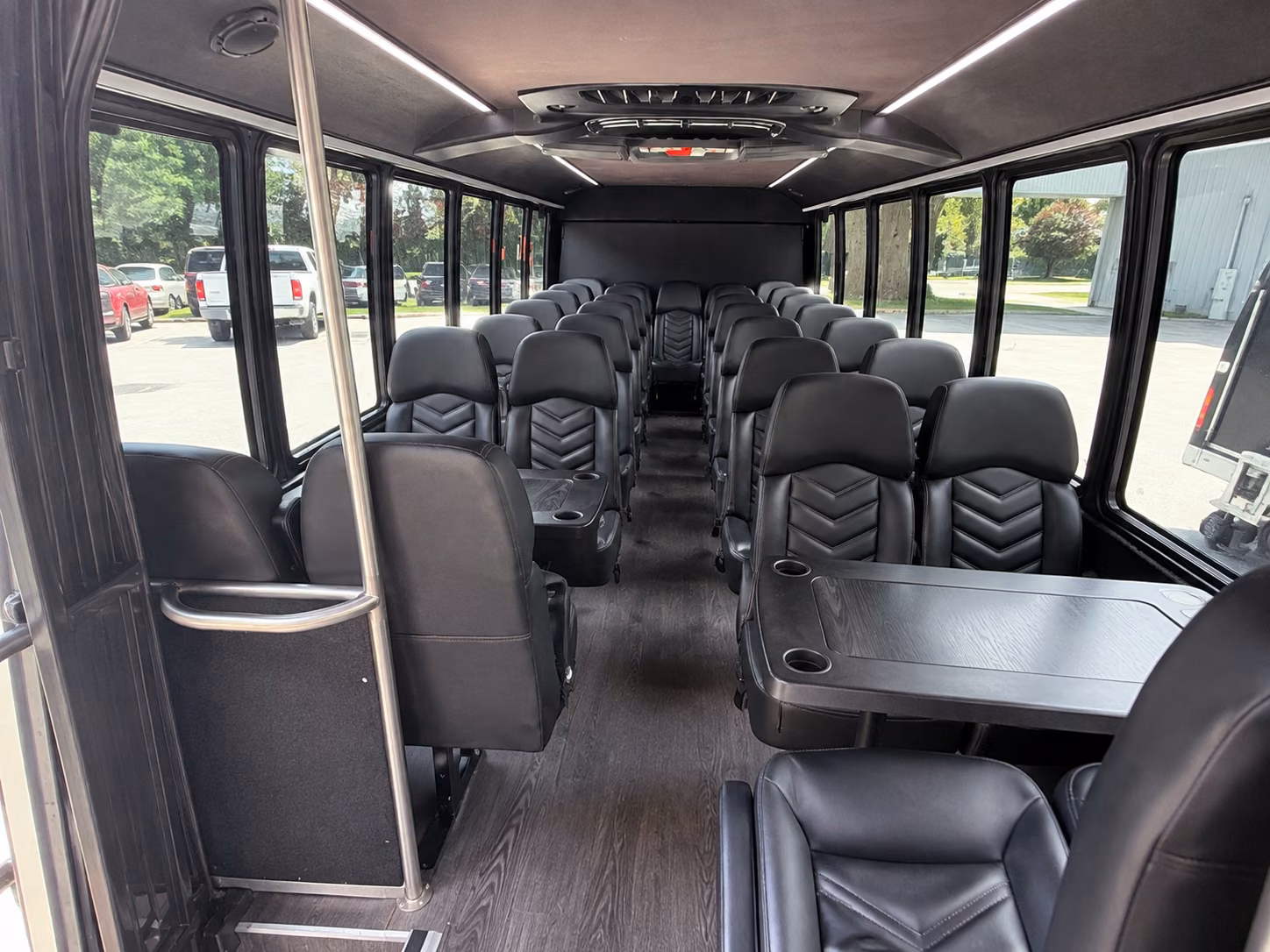 bowling green 18 passenger minibus interior