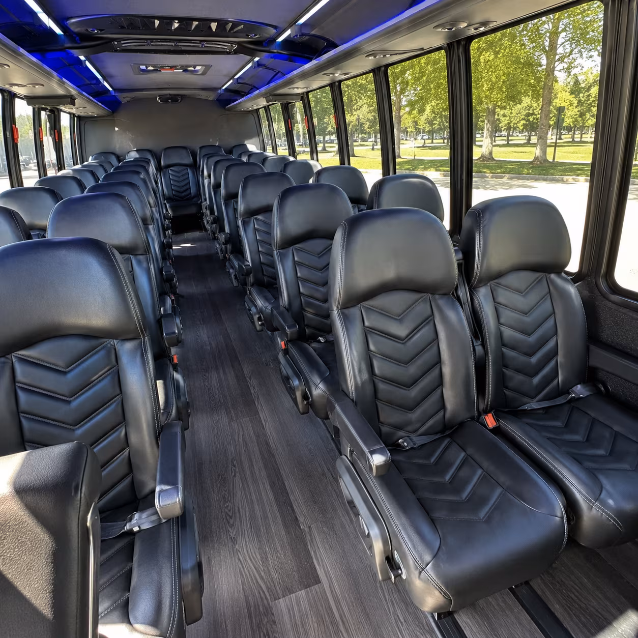 bowling green 30 passenger minibus inside