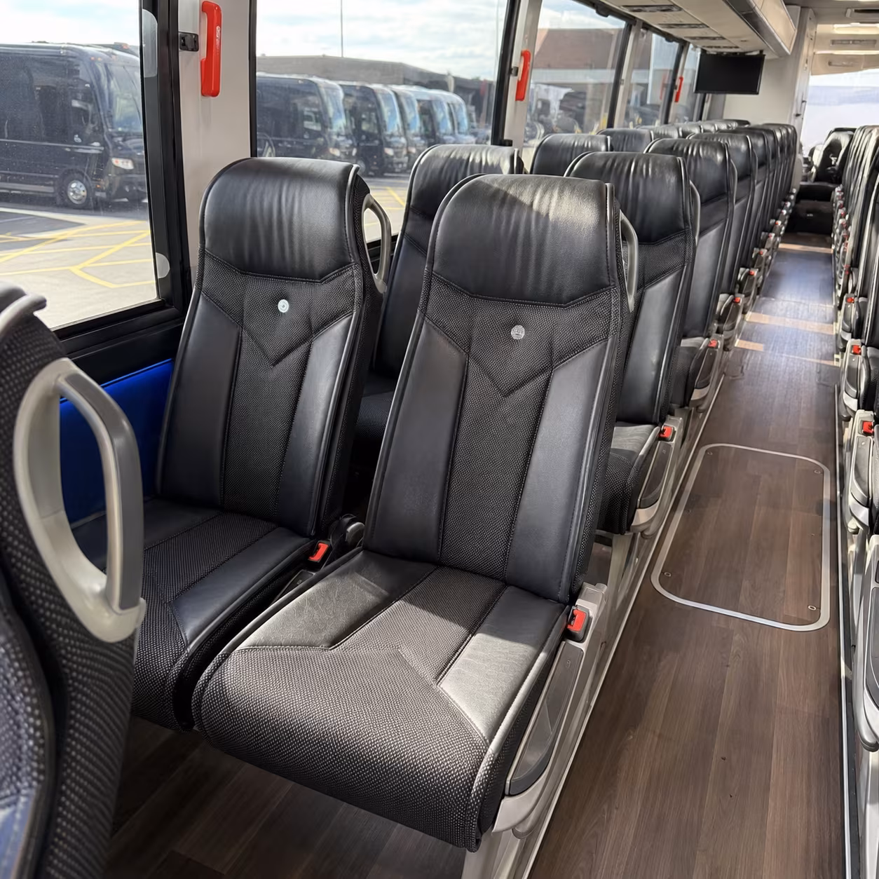 bowling green 40 passenger charter bus interior