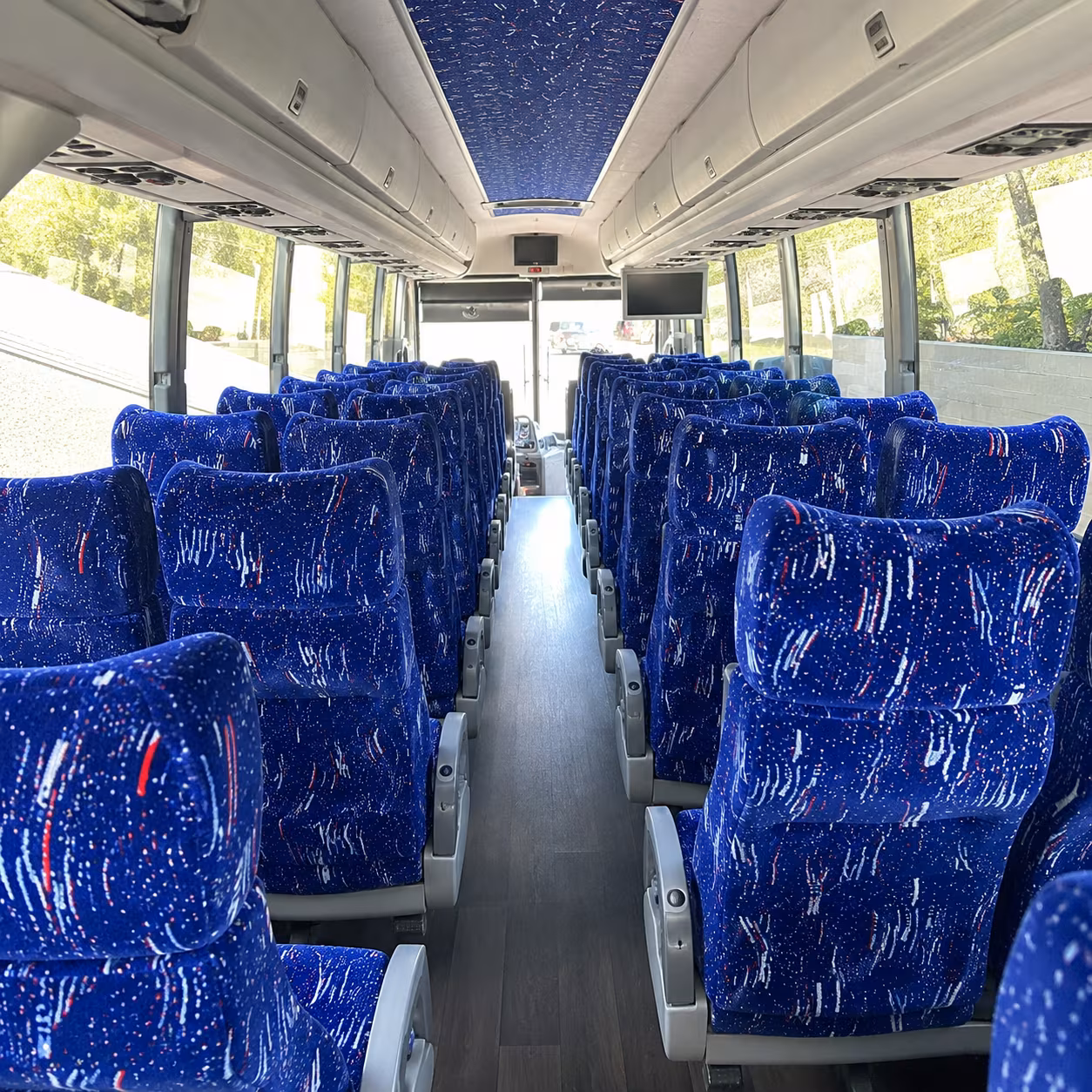 bowling green 50 passenger charter bus interior