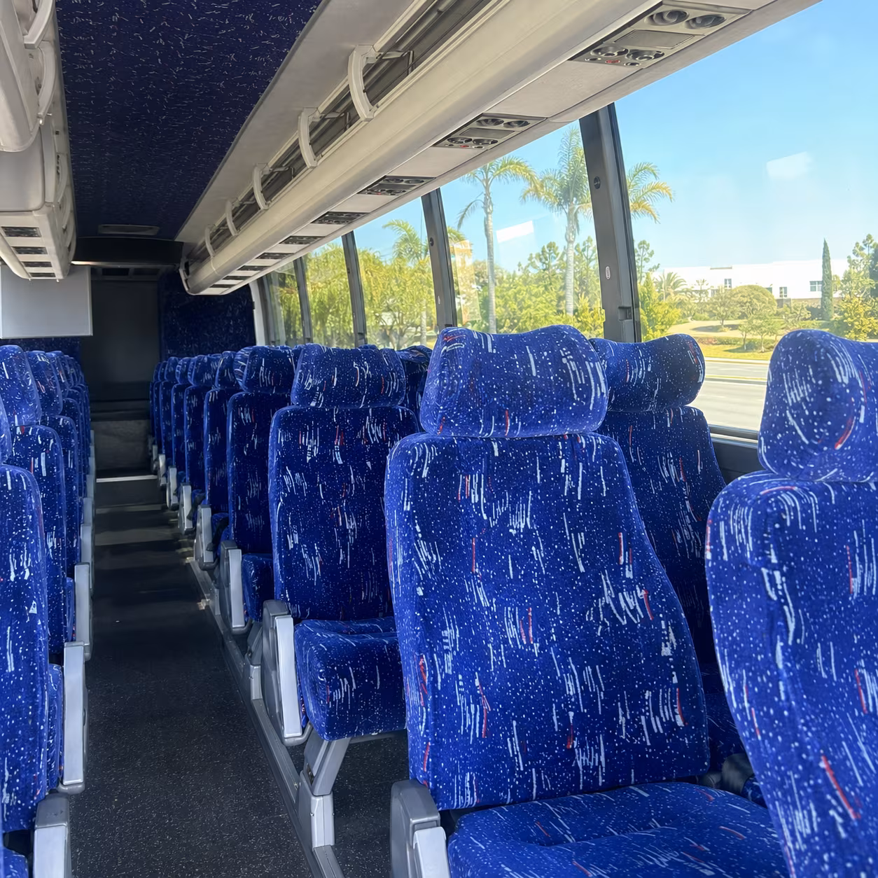bowling green charter bus inside