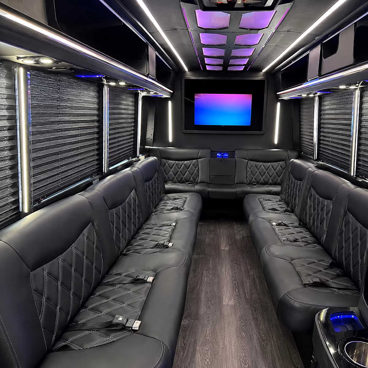 bowling green party bus interior