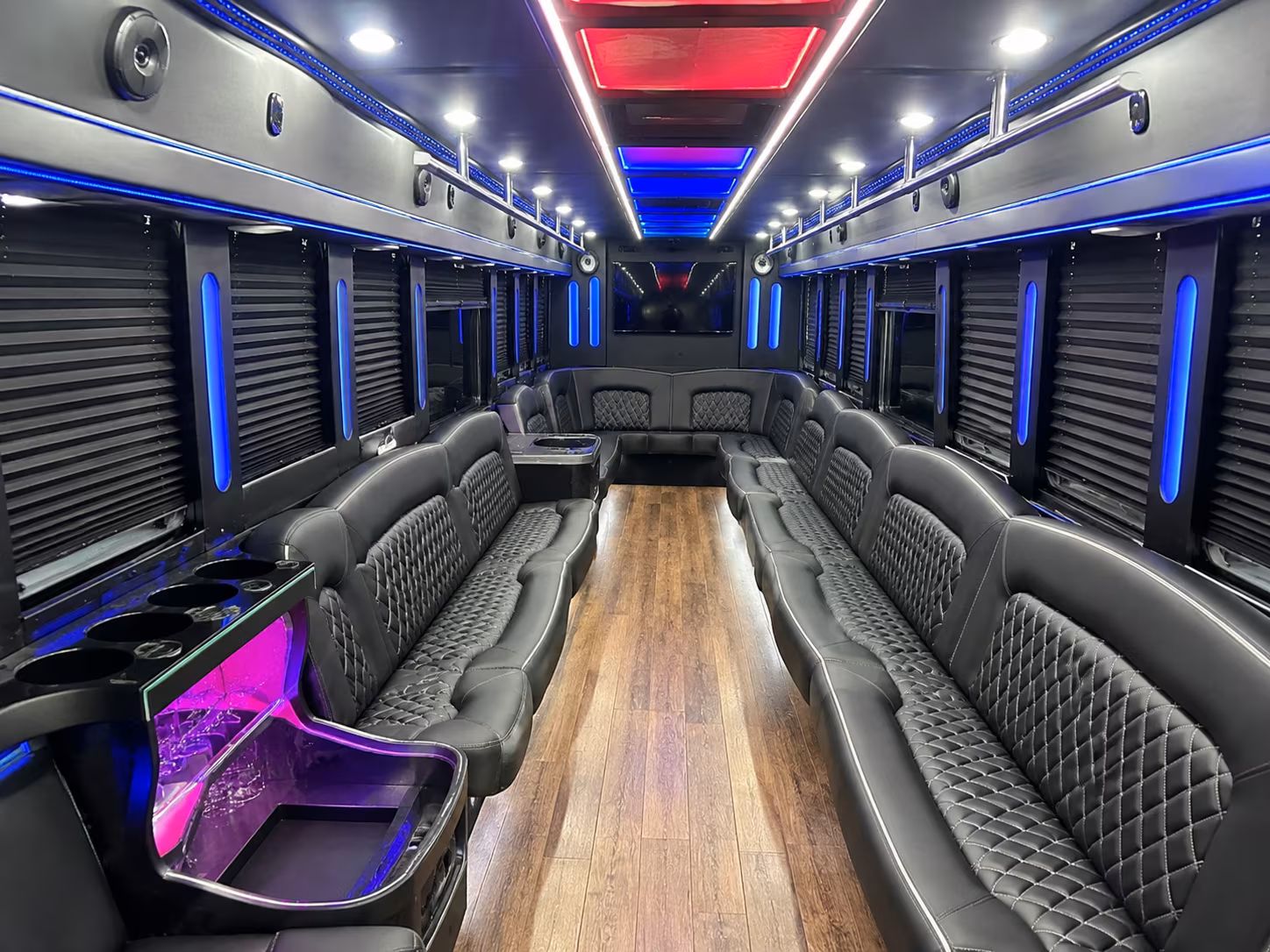 convention overflow parking shuttle buses for large events at the bowling green ballpark