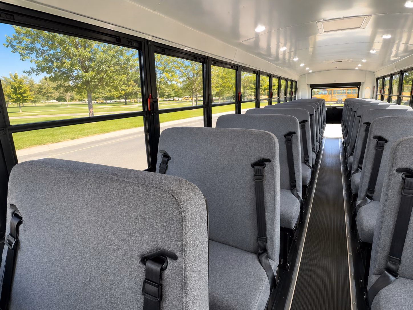 school bus inside
